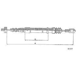 Cable de freins Cabor 10.824