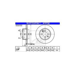 Lot de 2 Disque (x1) ATE 412134