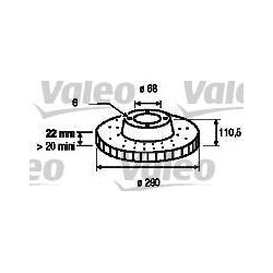 Lot de 2 Disque Valeo (x1) 187058