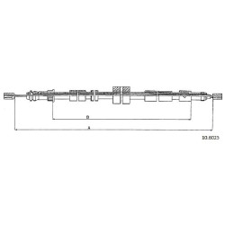 Cable de freins Cabor 10.6025