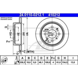 Lot de 2 Disque (x1) ATE 410212