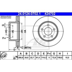 Lot de 2 Disque (x1) ATE 424702