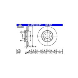 Lot de 2 Disque (x1) ATE 420227