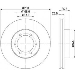 Jeu Disques Mintex MDC2275