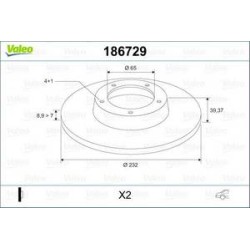 Jeu Disques Valeo 186729