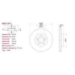 Jeu Disques Mintex MDC1971