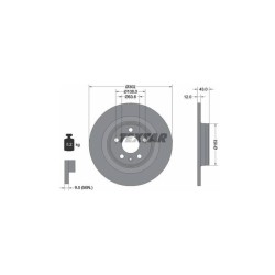 Lot de 2 Disque (x1) TEXTAR 92295105