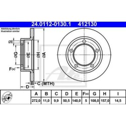 Lot de 2 Disque (x1) ATE 412130