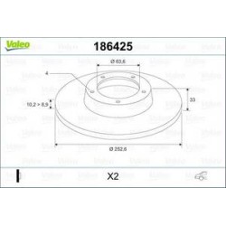 Jeu Disques Valeo 186425