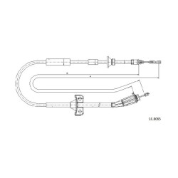 Cable de freins Cabor 10.8065