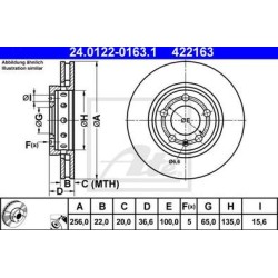 Lot de 2 Disque (x1) ATE 422163