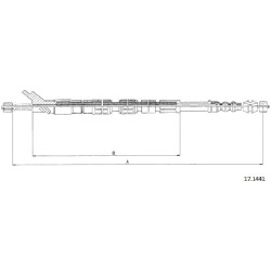 Cable de freins Cabor 17.1441