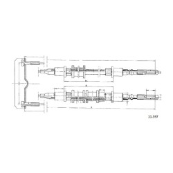 Cable de freins Cabor 11.597