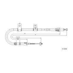 Cable de freins Cabor 17.2550