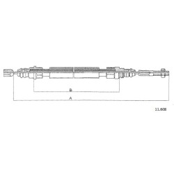 Cable de freins Cabor 11.608