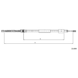 Cable de freins Cabor 11.604