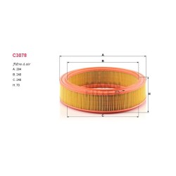 Filtre à air Mann C3078