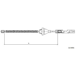 Cable de freins Cabor 11.5454