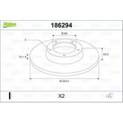 Jeu Disques Valeo 186294