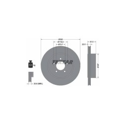 Lot de 2 Disque (x1) TEXTAR 92177205