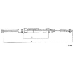 Cable de freins Cabor 11.606