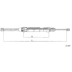 Cable de freins Cabor 11.607