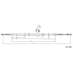 Cable de freins Cabor 10.7548