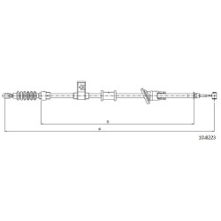 Cable de freins Cabor 10.8223