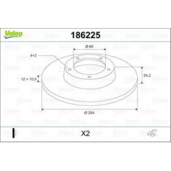 Jeu Disques Valeo 186225