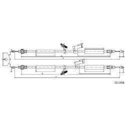 Cable de freins Cabor 10.5368