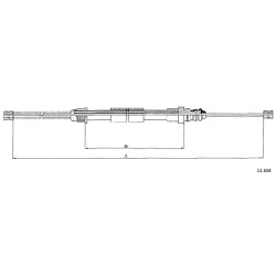 Cable de freins Cabor 11.658