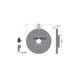 Lot de 2 Disque (x1) TEXTAR 92149105