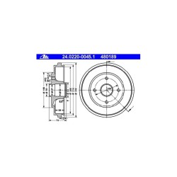 Lot de 2 Tambour ATE 480189