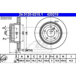 Lot de 2 Disque (x1) ATE 420215