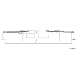 Cable de freins Cabor 10.6027