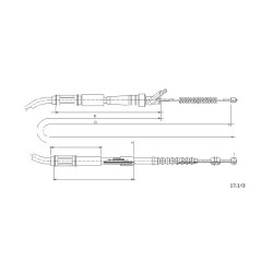 Cable de freins Cabor 17.143