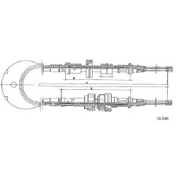 Cable de freins Cabor 11.546