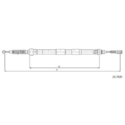 Cable de freins Cabor 10.7620