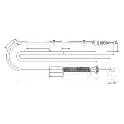 Cable de freins Cabor 12.0723