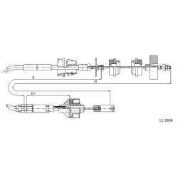 Cable divers Cabor 11.3038