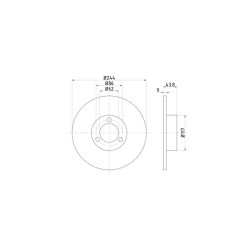 Lot de 2 Disque (x1) TEXTAR 92022100