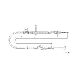 Cable de freins Cabor 11.5741