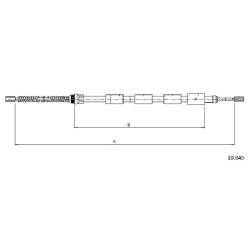 Cable de freins Cabor 10.645