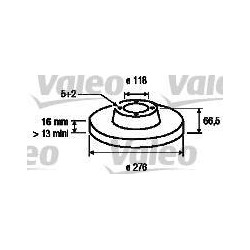 Lot de 2 Disque Valeo (x1)187148