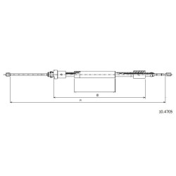 Cable de freins Cabor 10.4705