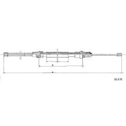 Cable de freins Cabor 10.676