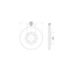 Lot de 2 Disque (x1) TEXTAR 92078100