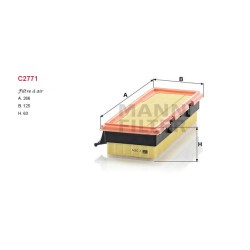 Filtre à air Mann C2771