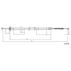 Cable de freins Cabor 12.0765