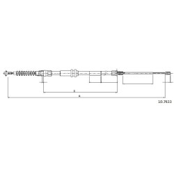 Cable de freins Cabor 10.7433